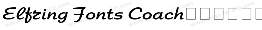 Elfring Fonts Coach字体转换